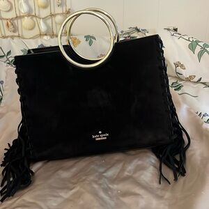 Kate Spade size S/M black suede bag.